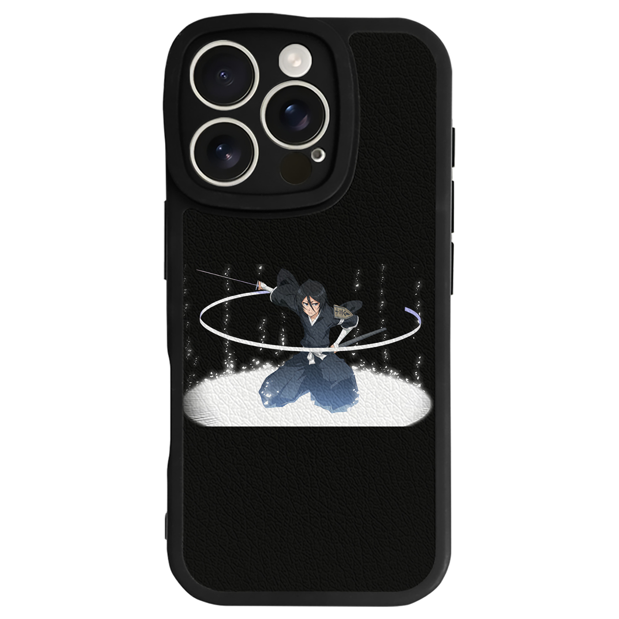 （画像用） ブリーチ 朽木ルキア BLEACH Kuchiki Rukia 【iPhone 16シリーズ対応】シリコンスマホケース（レザー調） 材質：シリコン